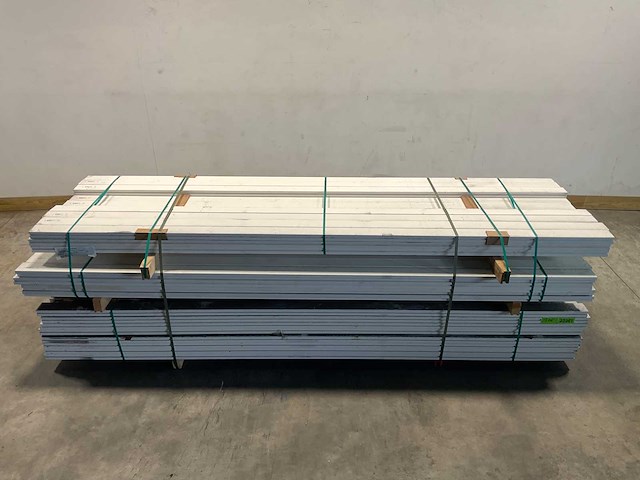 Vuren raamprofiel r wit gegrond 300x9x4 cm (50x) - afbeelding 2 van  9