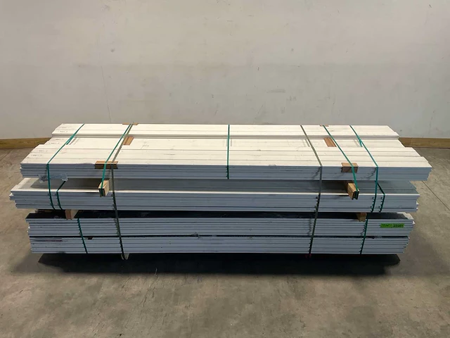 Vuren raamprofiel r wit gegrond 300x9x4 cm (50x) - afbeelding 2 van  9