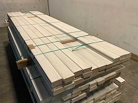 Vuren raamprofiel r wit gegrond 300x9x4 cm (50x) - afbeelding 3 van  9