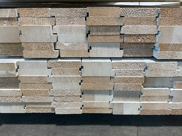 Vuren raamprofiel r wit gegrond 300x9x4 cm (50x) - afbeelding 6 van  9