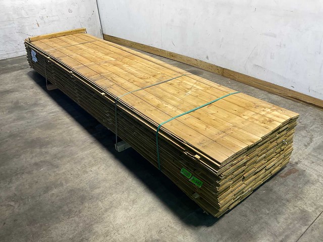 Vuren rabat geïmpregneerd - 420x15x2,2 cm (70x) - afbeelding 1 van  6