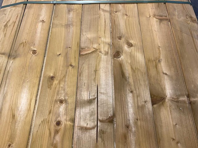 Vuren rabat geïmpregneerd - 420x15x2,2 cm (70x) - afbeelding 3 van  6