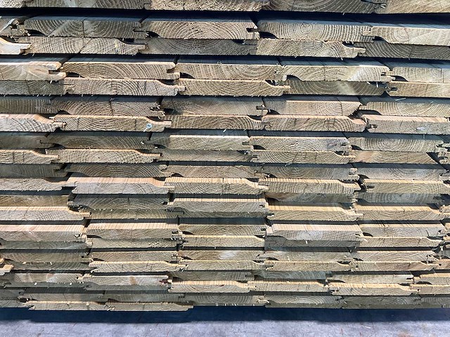 Vuren rabat geïmpregneerd - 420x15x2,2 cm (70x) - afbeelding 5 van  6