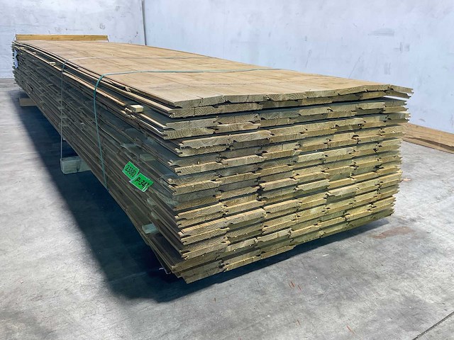 Vuren rabat geïmpregneerd - 420x15x2,2 cm (70x) - afbeelding 5 van  8