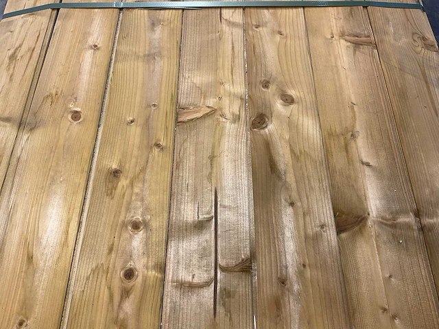 Vuren rabat geïmpregneerd - 420x15x2,2 cm (70x) - afbeelding 3 van  8