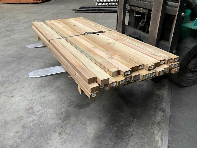 Vuren regel geïmpregneerd 180x6,8x4,5 cm (33x) - afbeelding 1 van  6