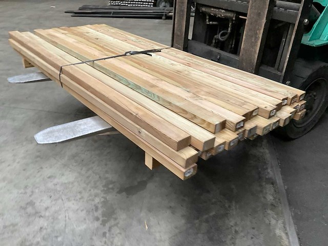 Vuren regel geïmpregneerd 180x6,8x4,5 cm (33x) - afbeelding 1 van  5