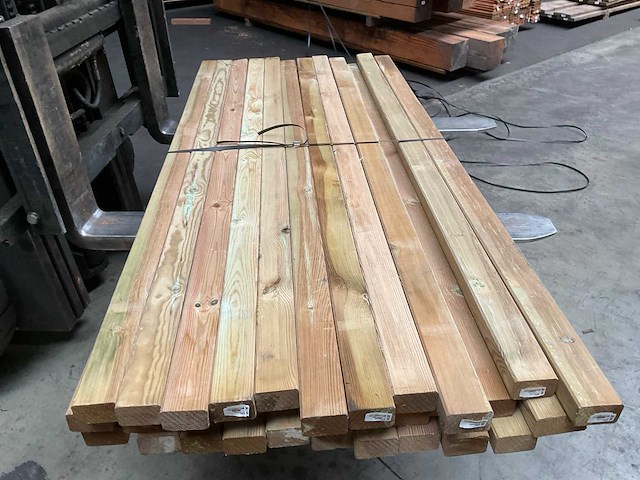 Vuren regel geïmpregneerd 180x6,8x4,5 cm (33x) - afbeelding 5 van  5