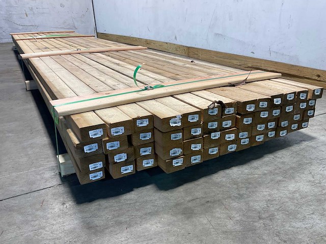 Vuren regel geschaafd 480x7x4,4 cm (50x) - afbeelding 3 van  6
