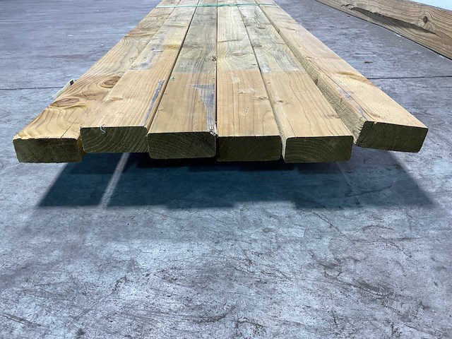 Vuren regel geschaafd 480x8,9x3,8 cm (6x) - afbeelding 4 van  5