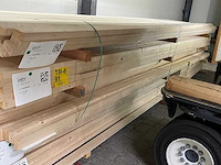 Vuren regels 4200x58x32mm (72x) - afbeelding 2 van  3