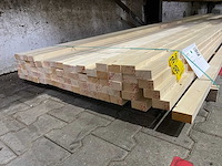 Vuren regels 5400x58x32mm (72x) - afbeelding 2 van  3