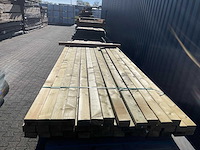 Vuren regels geschaafd geïmpregneerd 2600x75x47mm (39x) - afbeelding 1 van  3