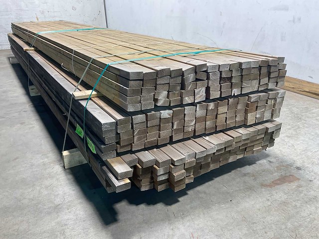 Vuren regelwerk s4s/r4 geïmpregneerd 420x5,5x2,8 cm (125x) - afbeelding 5 van  8