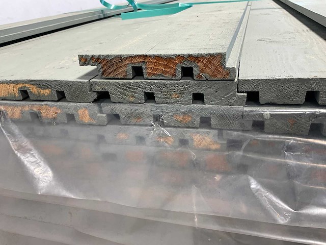 Vuren rhombusprofielplank triple 300x14,5x2,2 cm (55x) - afbeelding 4 van  7