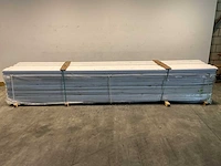 Vuren sponningplank wit gespoten 500x19,5x1,8 cm (19x) - afbeelding 2 van  7