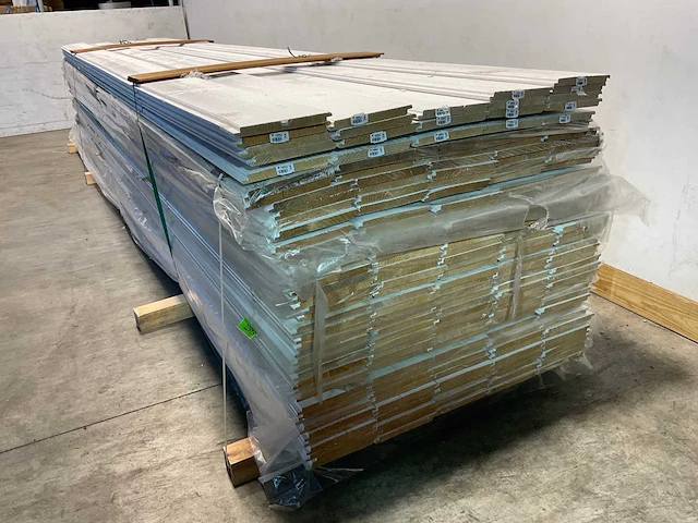 Vuren sponningplank wit gespoten 500x19,5x1,8 cm (19x) - afbeelding 5 van  7