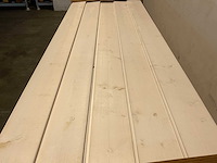Vuren sponningplank wit gespoten 500x19,5x1,8 cm (50x) - afbeelding 2 van  4