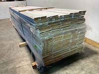 Vuren sponningplank wit gespoten 500x19,5x1,8 cm (50x) - afbeelding 3 van  4