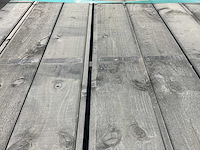 Vuren sponningplank zwart geïmpregneerd 500x15x1,8 cm (75x) - afbeelding 1 van  2