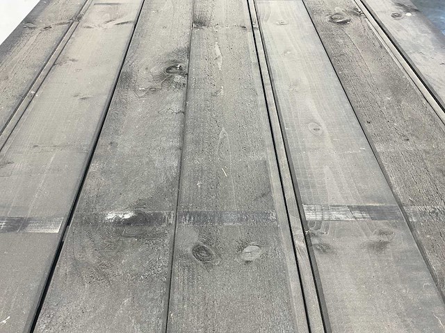 Vuren sponningplank zwart geïmpregneerd 500x15x1,8 cm (75x) - afbeelding 3 van  7