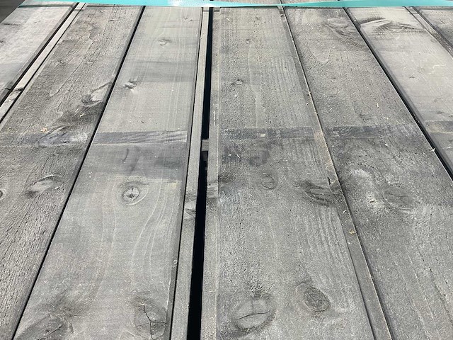 Vuren sponningplank zwart geïmpregneerd 500x15x1,8 cm (75x) - afbeelding 4 van  7