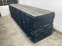 Vuren sponningplank zwart geïmpregneerd 500x15x1,8 cm (88x) - afbeelding 1 van  3