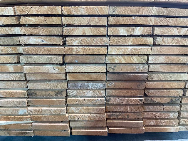 Vuren steigerplank 500x19,5x3 cm (96x) - afbeelding 6 van  7