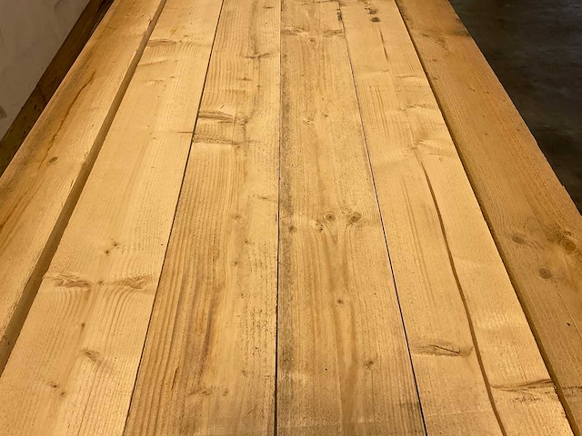 Vuren steigerplank 500x19,5x3 cm (96x) - afbeelding 4 van  7