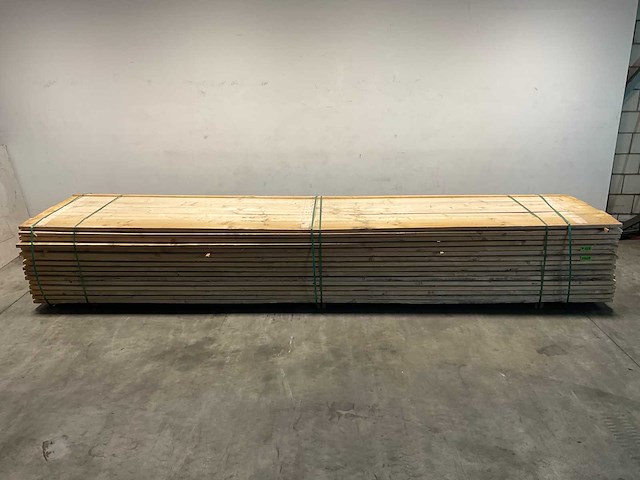 Vuren steigerplank 500x19,5x3 cm (96x) - afbeelding 2 van  7