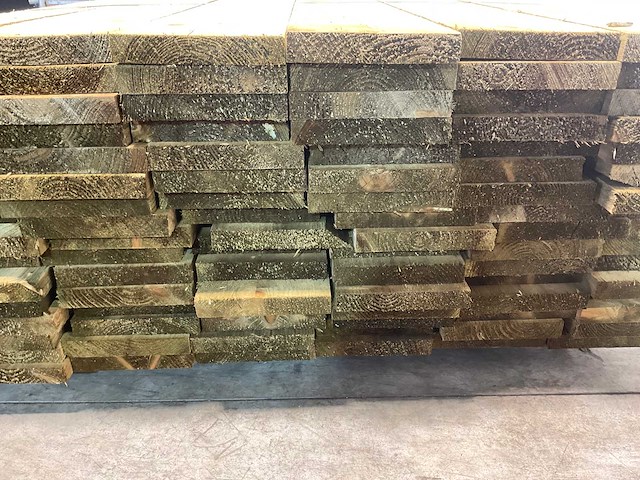 Vuren steigerplank geïmpregneerd 500x19,5x3 cm (48x) - afbeelding 1 van  7