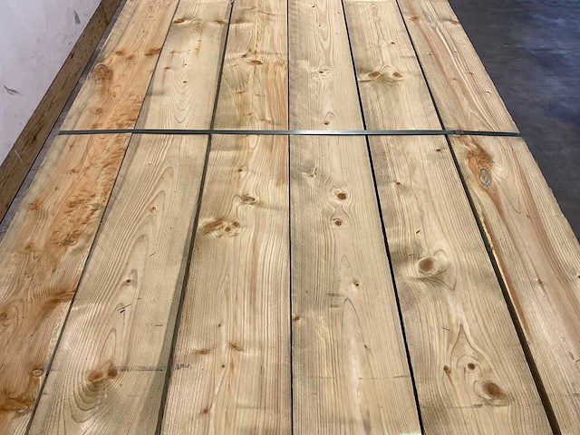 Vuren steigerplank geïmpregneerd 500x19,5x3 cm (96x) - afbeelding 4 van  7