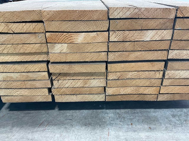 Vuren steigerplanken vintage look 250x20x3,2 cm (36x) - afbeelding 6 van  8