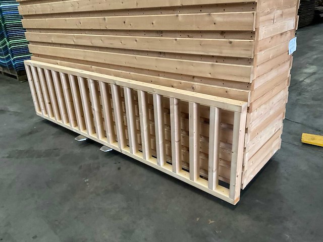 Vuren terras hekwerk - 278x73 cm (5x) - afbeelding 1 van  2