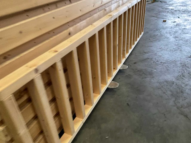 Vuren terras hekwerk - 278x73 cm (5x) - afbeelding 2 van  3