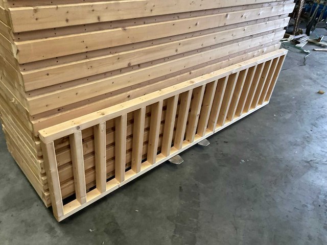 Vuren terras hekwerk - 278x73 cm (5x) - afbeelding 2 van  3