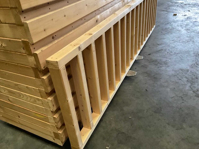 Vuren terras hekwerk - 278x73 cm (5x) - afbeelding 2 van  4