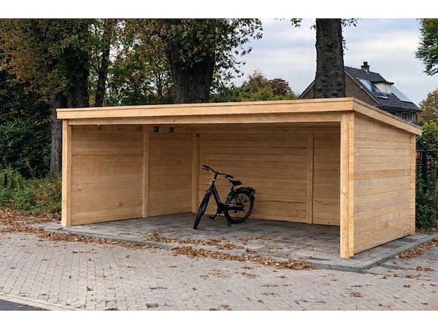 Vuren terrasoverkapping - 350x400x220 cm - afbeelding 1 van  9