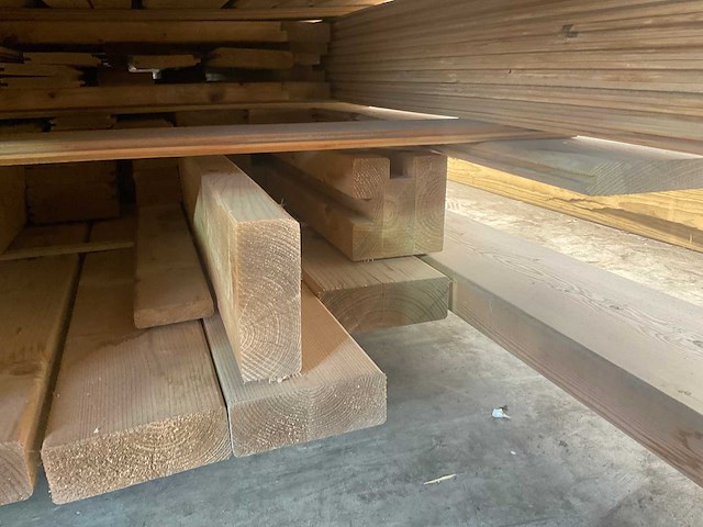 Vuren topvision tuinhuis parelhoen 400 x 300 cm en luifel 400 cm - afbeelding 9 van  9