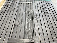 Vuren triple blokprofiel geschaafd zwart 224x14x2,4 cm (152x) - afbeelding 4 van  7