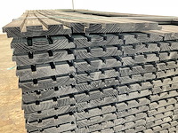 Vuren triple blokprofiel geschaafd zwart 224x14x2,4 cm (152x) - afbeelding 5 van  7