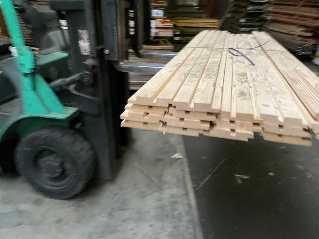 Vuren triple rhombus blokhoutprofiel - 224x14x2,8 cm (18x) - afbeelding 5 van  9