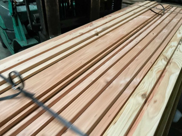 Vuren triple rhombusprofiel - 224x14x2,8 cm (45x) - afbeelding 7 van  9