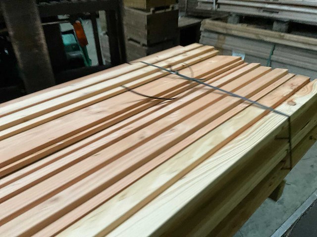 Vuren triple rhombusprofiel - 224x14x2,8 cm (45x) - afbeelding 8 van  9