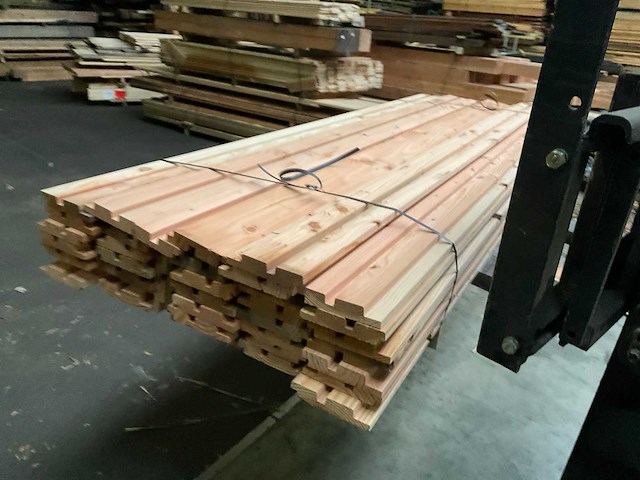 Vuren triple rhombusprofiel - 224x14x2,8 cm (45x) - afbeelding 9 van  9