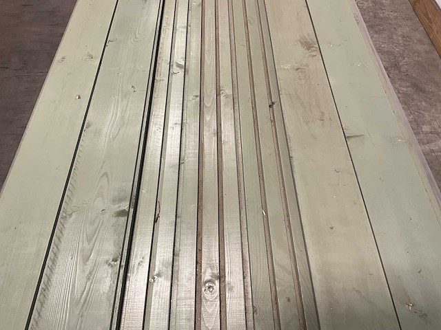 Vuren triple rhombusprofiel plank 500x14,5x2,2 cm (50x) - afbeelding 4 van  7