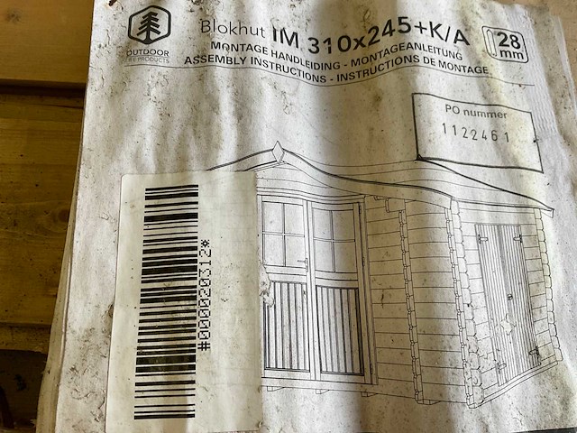 Vuren tuinhuis "irvin" - 310x245x240 cm - afbeelding 2 van  21