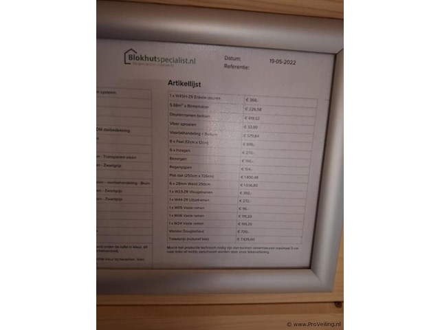 Vuren tuinhuis met overkapping - 760x280cm - afbeelding 4 van  15