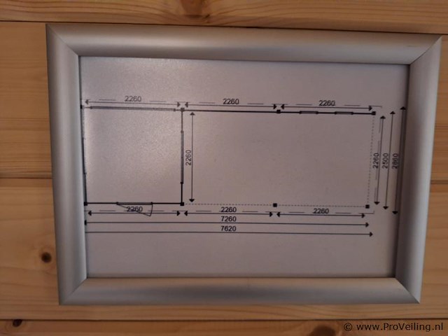 Vuren tuinhuis met overkapping - 760x280cm - afbeelding 6 van  15