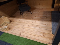 Vuren tuinhuis met overkapping - 760x280cm - afbeelding 10 van  15